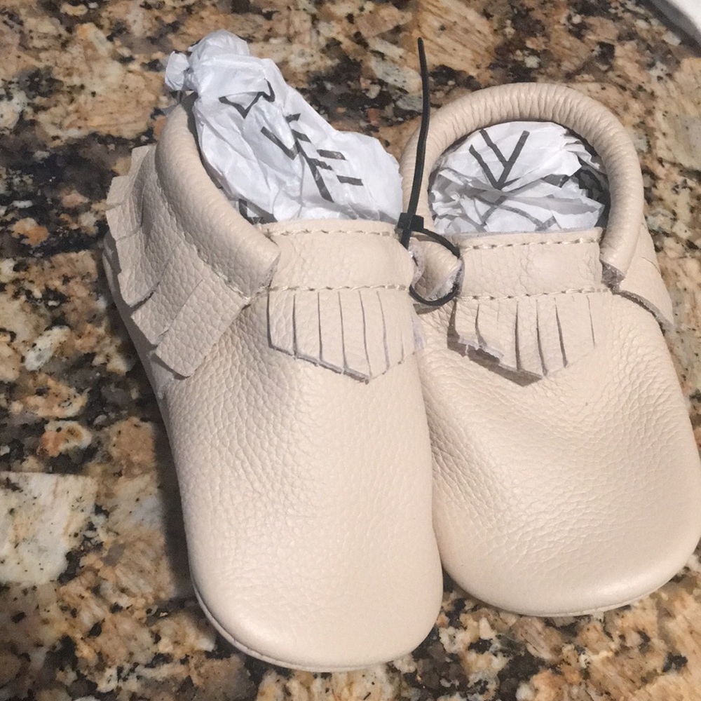 Bran New never worn Freshly Picked beige mocs